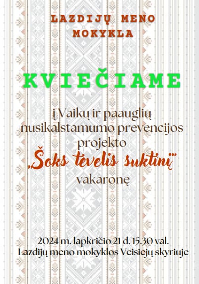 Kviečiame!